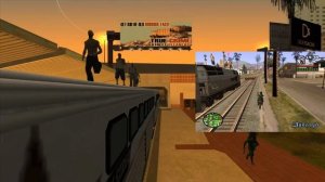 GTA SA прохождение #21 НЕ ПО ТУ СТОРОНУ РЕЛЬС (хитрое прохождение) (ПЕРЕЗАЛИВ)