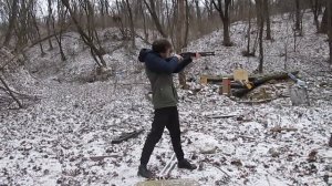 Стрельба из помпового ружья САФАРИ ПН - 001, отличное оружие для самообороны и охоты