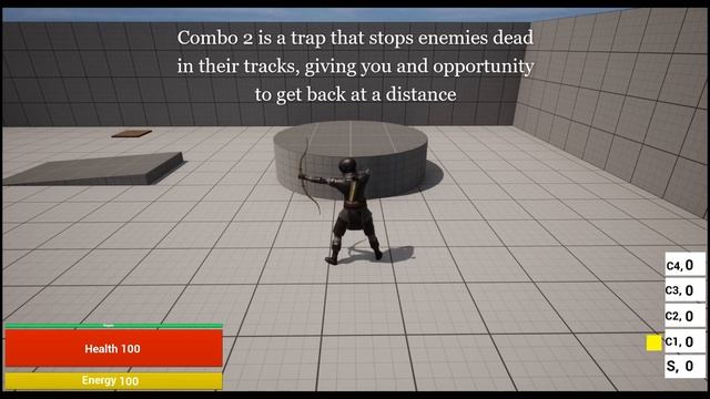 Combat system Prototype: Combo Demonstration Archer