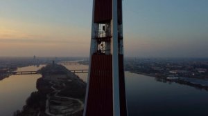 Riga TV Tower drone perspective (4K)