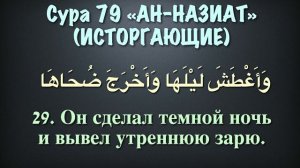 Сура 79 ан-Назиат (арабские и русские титры) - Мухаммад Люхайдан