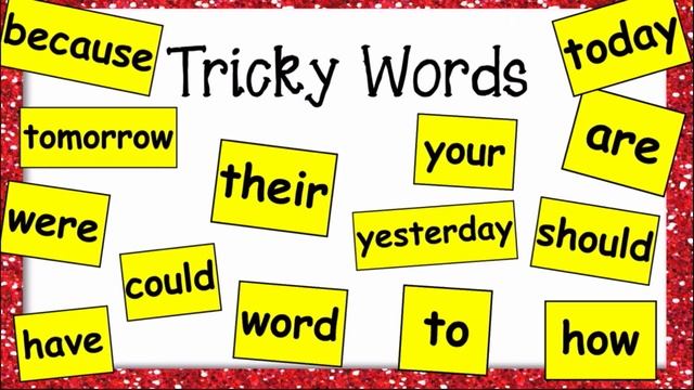 Tricky Words yesterday, today, tomorrow and reading different types of two-syllable words смотреть онлайн