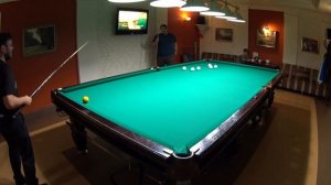 Круазе в середину в русском бильярде