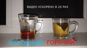 ОПЫТЫ. В какой жидкости чай заварится быстрей?