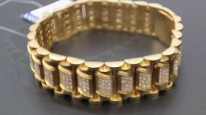 Браслет золотой 750 пробы с Бриллиантами 87гр