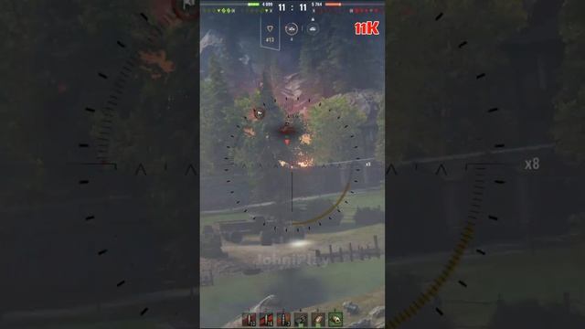 Ho Ri 3 11K Damage 8 kills Карта Тихий берег#shorts #wot #гайдwot