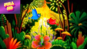 Анимированный фон "Тропический рай". 
Cartoon background "Tropical paradise".