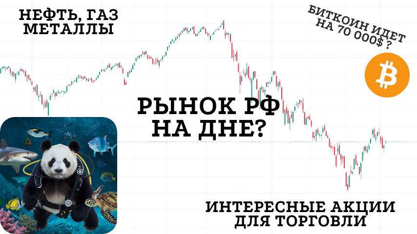 Обзор рынков ( МосБиржа | Золото | Нефть | Газ | Биткоин | Перспективные монеты) Интересные акции РФ