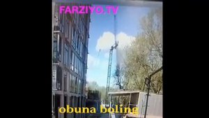 Славянский бульвар башни кран упал