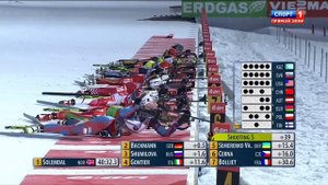 БИАТЛОН. КМ 2012-13. Рупольдинг (Германия). Женщины. Эстафета 4x6 км. (Спорт 1). 720p.