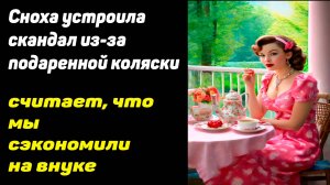 Сноха устроила скандал из-за подаренной коляски – считает, что мы сэкономили на внуке