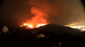 20200906 Bobcat Fire near Mt. Wilson Observatory overnight progression