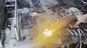 Пылеугольная горелка. Тест с техническим углеродом