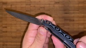 Нож складной Mcusta Minagi. Ст. SPG2 Blue Micarta