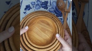 Набор тарелок из дуба Матрешка