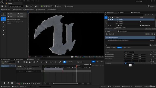 29 - Logo animation with effectors. MOTION DESIGN Unreal Engine 5.4 with Raffi Bedross