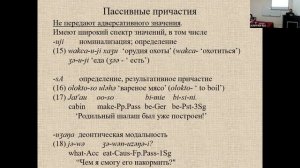 Е. В. Перехвальская: Пассив в удэгейском языке