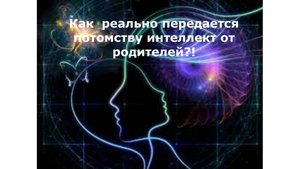 Интеллект передается от матери...