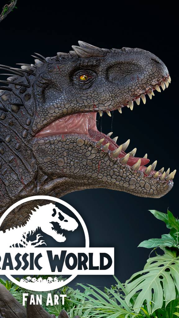 "INDOMINUS REX" #c4d #cg #jurassicworld #dinosaur #3d #animation #art #3dcoat #film #jurassicpark