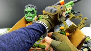 Military Toy Gun Box. Most Used Weapons by Soldiers. Army Weapons and Equipment