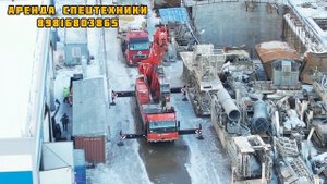 рабочий выходной день. В работе кран грузоподъёмностью 100т Liebherr ltm 1100 4.2