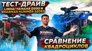 ТЕСТ-ДРАЙВ LINHAI YAMAHA D200 и SHARMAX HUMMER 320 RX — СРАВНЕНИЕ КВАДРОЦИКЛОВ В РЕАЛЬНЫХ УСЛОВИЯХ