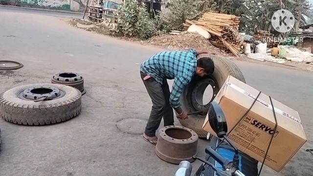 truck 10,00-20 /tyre khol fitting смотреть онлайн