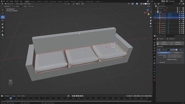 07 - Modeling Cushions. ARCHITECTURAL VISUALIZATION Unreal Engine 5