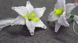 Macrame Lily Flower | How To Make Macrame Lily Flower🌼🌼⧸ Flowers Fom Macrame ⧸ DIY Easy