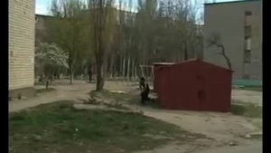 Мужик спрыгнул с крыши прямо в гараж