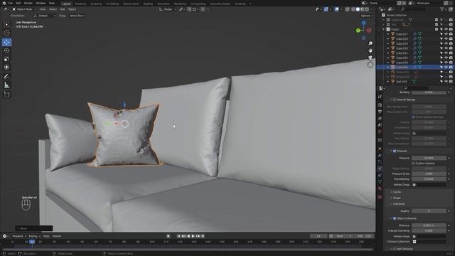 09 - Cushions & Blanket. ARCHITECTURAL VISUALIZATION Unreal Engine 5