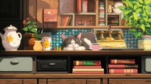 Tranquil Room 🍂🐈_⬛ Lo fi Beats To Sleep, Relax [lofi hiphop mix] __ Lofi With My Cat