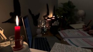 STUDY WITH ME | REAL TIME on exam edition writing  night📚Crackling fireplace sound🔥Dark academia