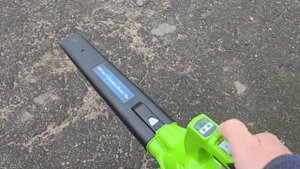 Воздуходувка-пылесос Greenworks GD40BV 40V 24227 280 кмч аккумуляторный (1)