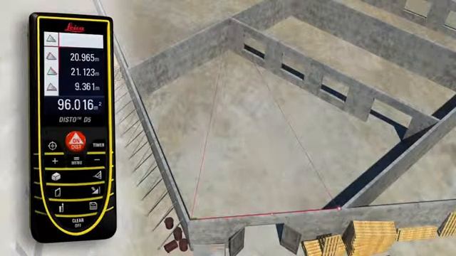 オリジナル・レーザー距離計 Leica DISTO™ D5 / D510 / D8 (4/4): 三角形や多角形の面積も算出 смотреть онлайн
