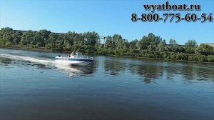 Wyatboat 430DC тримаран Стеклопластиковая моторная лодка от Вятбот