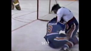 Charlie Huddy vs Laurie Boschman & Glenn Anderson vs Steve Rooney Apr. 27/1987