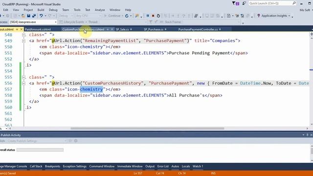 Business ERP Part 54 Purchase History Implementation in ASP.NET MVC