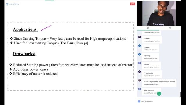 Special Class - Learning Major Concepts of Induction Motor Starters in 60 minutes - Anvesh Sameer