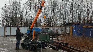 Миникран транспортёр Корвет-02