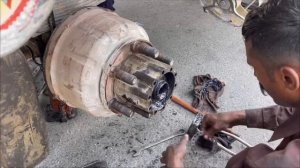 Repairing Process Of Truck Mazda Broken Wheel Axle Tube | Broken Tube | How To
