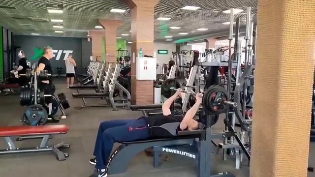 ‼ Продолжаем челлендж "Физкультура и спорт в 50 +": жим штанги от груди, на зиму в зал) ♂♀♀