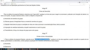 O ESTATUTO DE ROMA E O TRIBUNAL PENAL INTERNACIONAL | Prof.ª Elisa Moreira