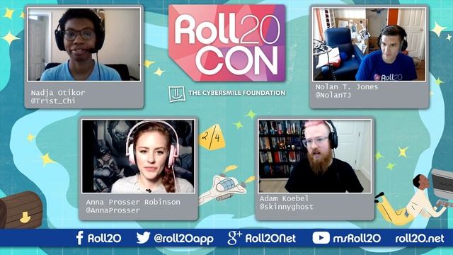 Up Next w/Adam, Anna, Nadja, & Nolan | Roll20CON 2016 benefiting Cybersmile смотреть онлайн