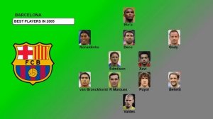 Barcelona Best 11 at Some Parts of The Last 30 Years