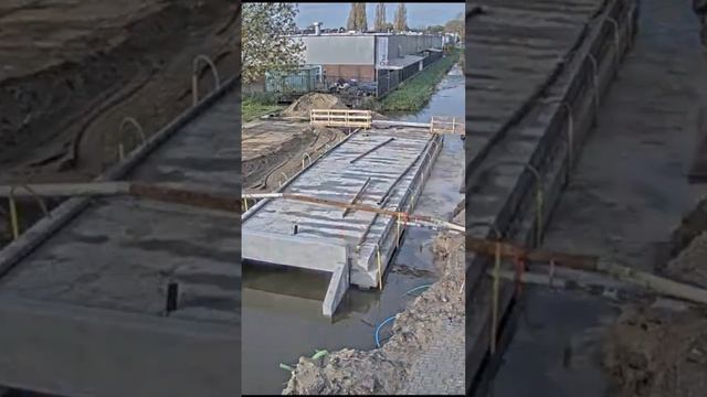 Полная реконструкция автомобильного моста через реку за 1 минуту #технологии смотреть онлайн