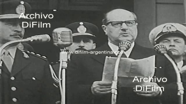 Juan Carlos Ongania aniversario del general Don Jose de San Martin 1967 смотреть онлайн