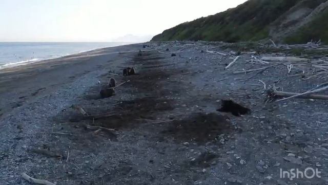 Сахалин. Восточное побережье. (Видео не моё)