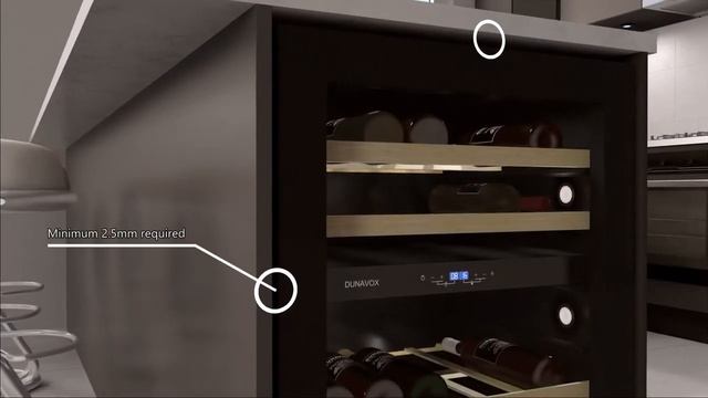 DUNAVOX undercounter wine cooler installation смотреть онлайн