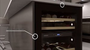 DUNAVOX undercounter wine cooler installation